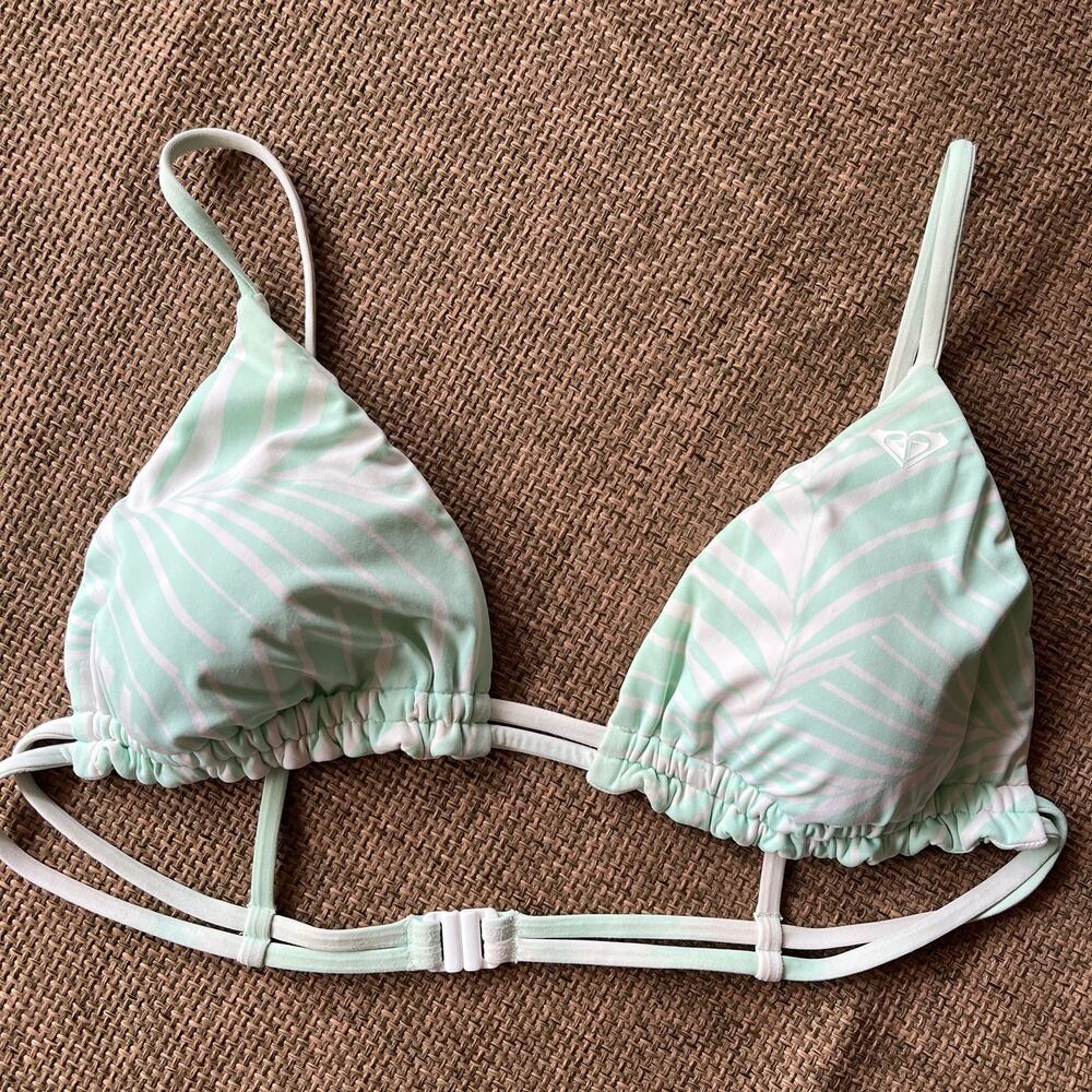 Roxy Palm Tree Dreams Reversible Triangle Bikini … - image 1